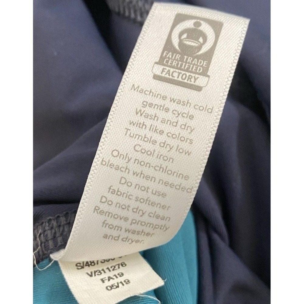 Athleta Womens Leggings Teal Green Navy & Soft Green Size XS Waist Pocket - Picture 8 of 10